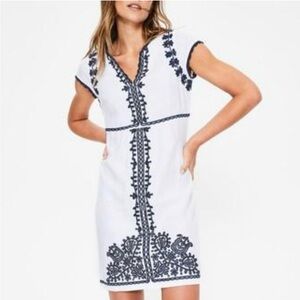 Boden Beau Linen Embroidered Dress
Size 6R